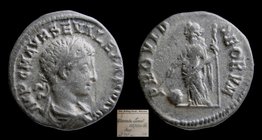 Severus Alexander (222-235 AD), AR denarius. Antioch, 3.35g, 18mm.
Obv: IMP C M AVR ALEXAND AVG, laureate, draped and cuirassed bust right, seen from...