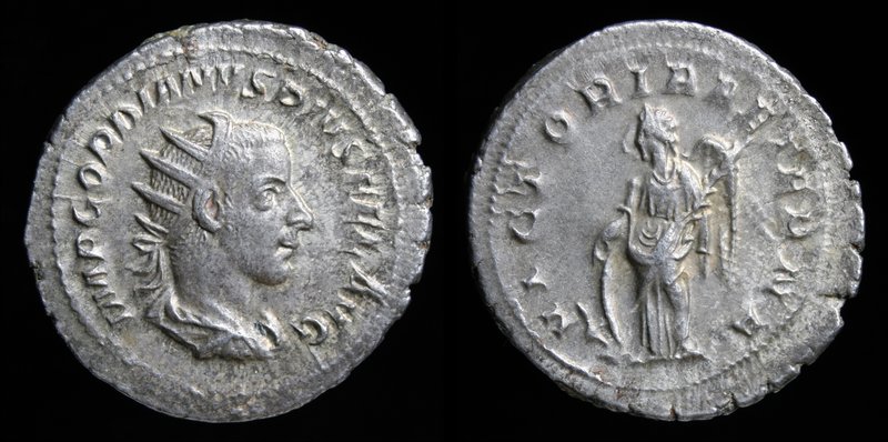 Gordian III (238-244) AR antoninianus. Rome, 4.66g, 24mm.
Obv: IMP GORDIANVS PI...