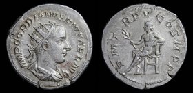 Gordian III (238-244) AR antoninianus. Rome, 3.92g, 22mm.
Obv: IMP GORDIANVS PIVS FEL AVG, radiate, draped and cuirassed bust of Gordian III right, s...