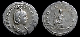 Herennia Etruscilla (249-251) AR Antoninianus. Rome, 4.66g, 22mm.
Obv: HER ETRVSCILLA AVG; Diademed and draped bust set on crescent to right. 
Rev: ...