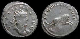 Gallienus (253-268), AR antoninianus, issued c. 260-62. Milan, 2.90g, 22mm. 
Obv: GALLIENVS AVG; Radiate and cuirassed bust right
Rev: LEG IIII FL V...