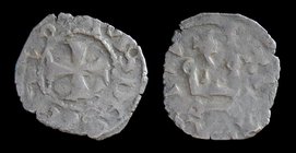 CRUSADER GREECE, Epirus: John II Orsini (1323-1335) BL Denier, issued 1325. Arta Mint, 0.93g, 16-19mm.
Obv: +IOhS DESPOTVS; cross within inner circle...