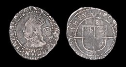 ENGLAND: Elizabeth I (1558-1603), AR threepence, 4th issue, 1581. 1.45g, 19mm.
Obv: ELIZABETH D G ANG FR ET HI REGINA, bust with rose behind.
Rev: P...
