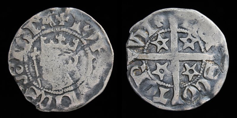 SCOTLAND: John Balliol (1292-1296) AR penny. Berwick, 1.22g, 18mm.
Obv: +JOHANN...