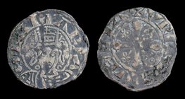 FRANCE, Clermont: Bishops of Clermont (late 12th Century), AR Denier. 0.7g, 18mm. 
Obv: SEA MARIA. Facing portrait of Virgin Marie, crowned, with fou...