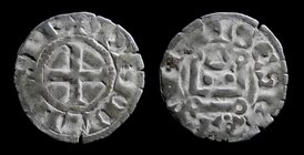 FRANCE: Phillipe II Augustus (1180-1223), denier tournois. Saint-Martin de Tours, 0.79 g, 17.5 mm.
Obv: + PHILLIPVS RE, Cross Rev: + SCS MARTIN[VS], ...