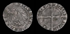 FRANCE: Charles VII as Dauphin (1417-1429), billon liard/denier. 1.20g, 20mm.
Obv: KAROLVS FRAN REX, annulets surrounding king’s name; Cross cutting ...