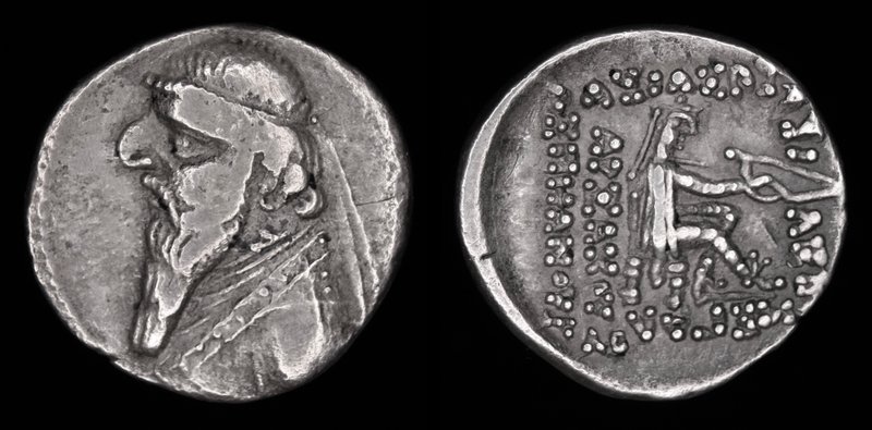 PARTHIA: Mithradates II (121-91 BCE) AR drachm, issued 109-95. Rhagai, 4.21g, 19...