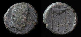 SELEUKID KINGDOM, Antiochus III, ‘The Great’ (223-187 BCC), AE. Antioch, 9.00g, 20mm.
Obv: Laureate head of Apollo right (possibly with features of t...