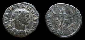 Aurelian (270-275) antoninianus, issued 275. Rome, 10th Officina, 6th Emission, 3.99g, 21mm.
Obv: IMP AVRELIANVS AVG, Radiate and cuirassed bust righ...