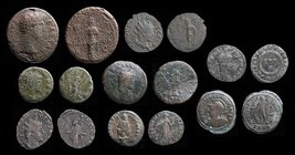 Group lot including Aelius, Quintillus, Allectus, and persecution issue (8 coins)

• Aelius as Caesar, 136-138. AE as, issued under Hadrian in 137. ...