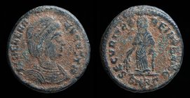 Helena (324-330), AE Follis, issued 328-9. Nicomedia, 3.99g, 20mm.
Obv: Diademed and draped bust r. 
Rev: Securitas standing l., holding olive branc...
