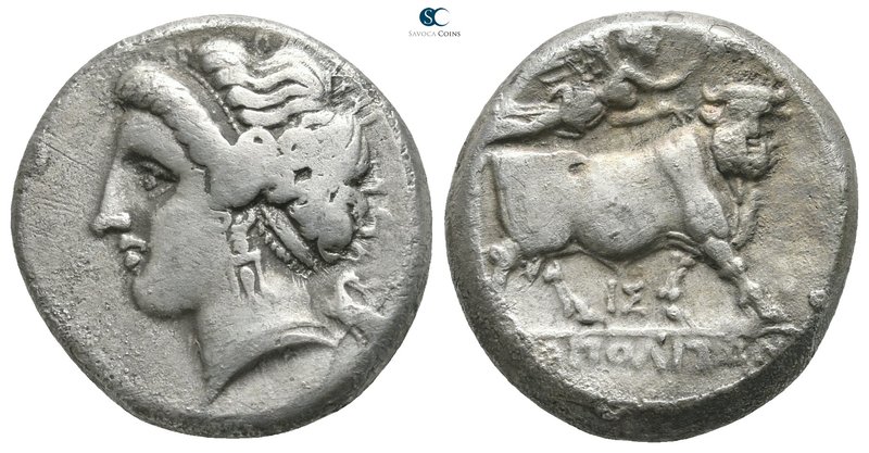 Campania. Neapolis circa 275-250 BC. 
Nomos AR

20 mm., 7,29 g.

Diademed h...