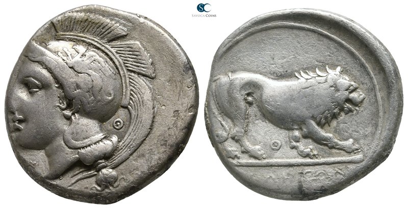 Lucania. Velia circa 340-300 BC. Theta Group
Didrachm or Nomos AR

23 mm., 7,...