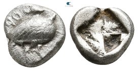 Macedon. Eion 480-470 BC. Diobol AR