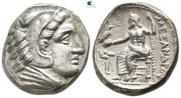 Kings of Macedon. Amphipolis. Philip III Arrhidaeus 323-317 BC. In the name and types of Alexander III. Struck under Antipater, circa 322-320 BC. Tetr...
