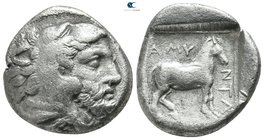 Kings of Macedon. Aigai. Amyntas III 393-369 BC. Stater AR
