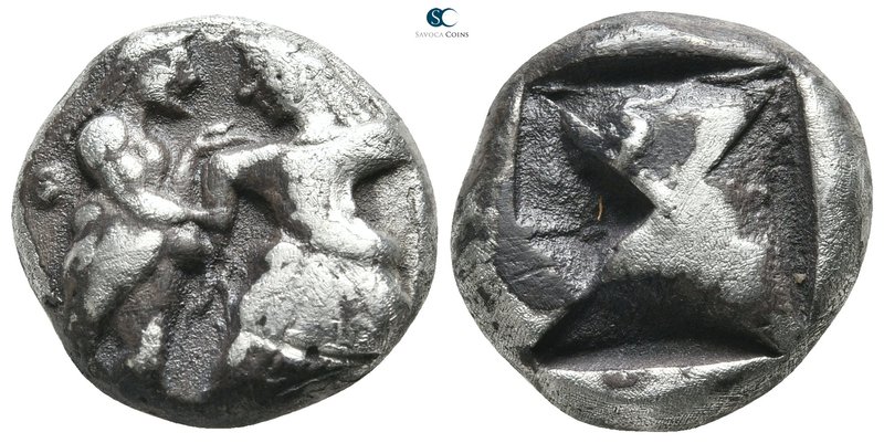 Thraco-Macedonian Region. Lete 525-480 BC. 
Stater AR

19 mm., 9,68 g.

Ith...