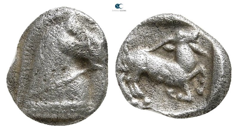 Thraco-Macedonian Region. Monetary League in Pangaion circa 465-430 BC. 
Trihem...