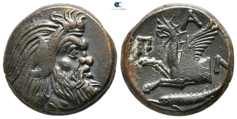 The Tauric Chersonese. Pantikapaion circa 310-304/3 BC. 
Bronze Æ

20 mm., 7,...