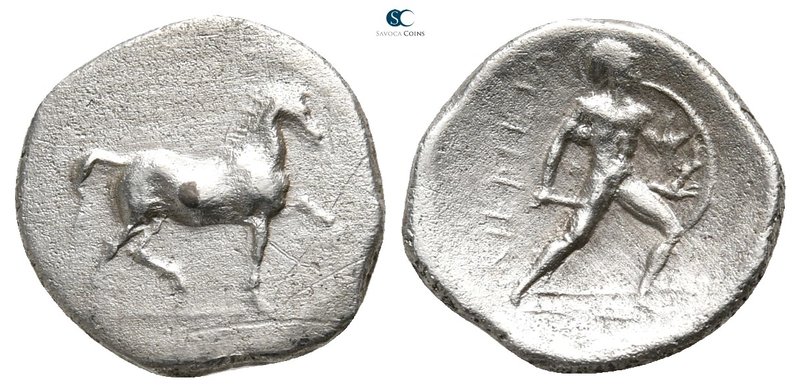 Thessaly. Kierion 350-325 BC. 
Obol AR

13 mm., 0,93 g.

Horse trotting rig...