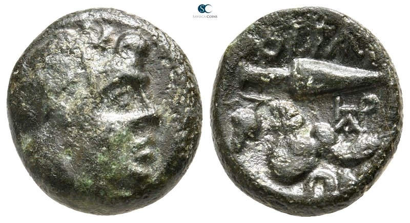 Thessaly. Oitaioi 279-168 BC. 
Bronze Æ

17 mm., 4,51 g.

Laureate head of ...