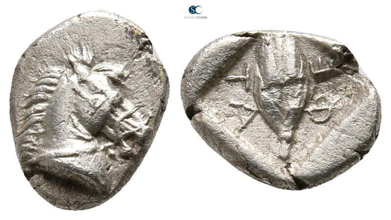 Thessaly. Thessalian League circa 470-460 BC. 
Obol AR

11 mm., 0,99 g.

He...