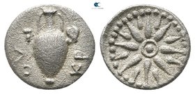 Lokris. Locri Opuntii (Epicnemidii) circa 330 BC. Obol AR