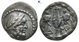Laconia. Lakedaimon (Sparta) 90-60 BC. Triobol-Hemidrachm AR