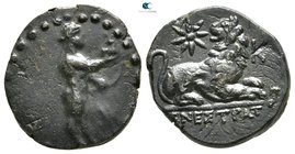 Ionia. Miletos . ΜΕΝΕΣΤΡΑΤΟΣ (Menestratos), magistrate circa 200 BC. Bronze Æ