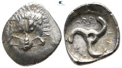 Dynasts of Lycia. Uncertain mint, possibly Limyra. Perikles circa 380-360 BC. Tetrobol AR