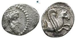 Cilicia. Tarsos 380-330 BC. Trihemiobol AR