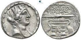 Seleucis and Pieria. Seleukeia Pieria circa 105-83 BC. Dated CY 11=99-98 BC. Tetradrachm AR