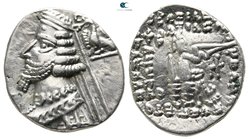Kings of Parthia. Rhagae. Phraates IV circa 38-2 BC. Drachm AR