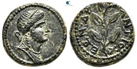 Seleucis and Pieria. Antioch. Pseudo-autonomous issue. Nero AD 54-68. Dated year 104 of the Caesarean Era (AD 55/6). Dichalkon Æ