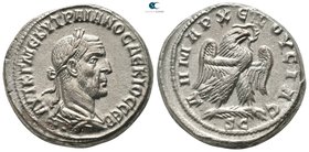 Seleucis and Pieria. Antioch. 3rd officina. Trajan Decius AD 249-251. Struck AD 250-251. Billon-Tetradrachm