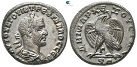 Seleucis and Pieria. Antioch. 3rd officina. Trebonianus Gallus AD 251-253. Billon-Tetradrachm