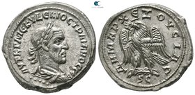 Seleucis and Pieria. Antioch. 5th officina. Trajan Decius AD 249-251. Struck AD 249-250. Billon-Tetradrachm