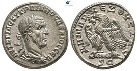Seleucis and Pieria. Antioch. 5th officina. Trajan Decius AD 249-251. Struck AD 250-251. Billon-Tetradrachm