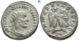 Seleucis and Pieria. Antioch. 6th officina. Trajan Decius AD 249-251. Struck AD 249-250. Billon-Tetradrachm
