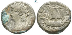 Egypt. Alexandria. Nero AD 54-68. Dated RY 13=AD 66-67. Billon-Tetradrachm