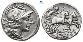 S. Afranius 150 BC. Rome. Denarius AR