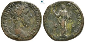 Marcus Aurelius AD 161-180. Struck AD 177-178. Rome. Sestertius Æ
