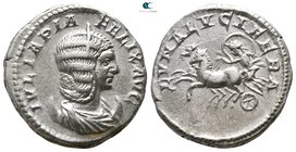 Julia Domna, wife of Septimius Severus AD 193-217. Struck AD 215-217. Rome. Antoninianus AR