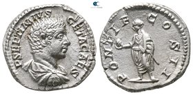 Geta as Caesar AD 197-209. Struck AD 209. Rome. Denarius AR