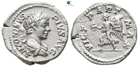 Caracalla AD 198-217. Struck AD 201-206. Rome. Denarius AR