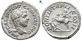 Geta AD 198-211. Struck AD 210. Rome. Denarius AR