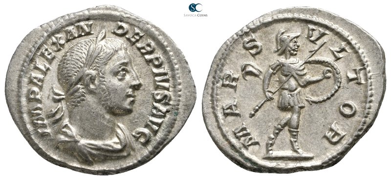 Severus Alexander AD 222-235. Rome
Denarius AR

21 mm., 2,85 g.

IMP ALEXAN...