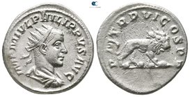 Philip II AD 247-249. Struck AD 249. Antioch. Antoninianus AR