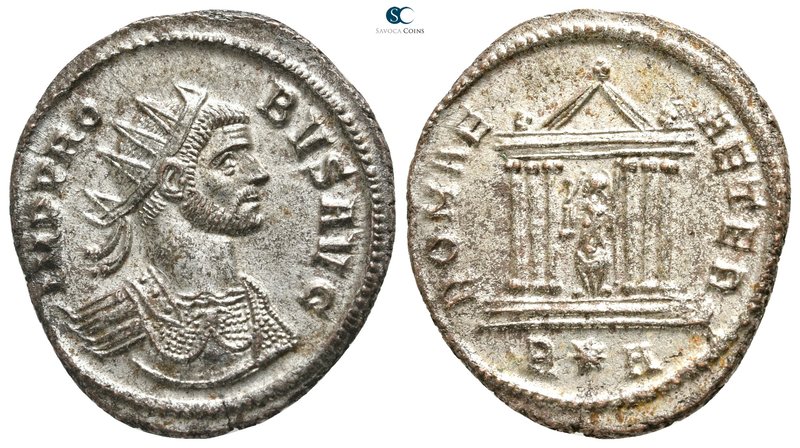 Biddr Savoca Coins Silver 38th Silver Auction Lot 369 Probus Ad 276 2 Rome Antoninianus Ae Silvered 24 Mm 4 48 G Imp Pro B